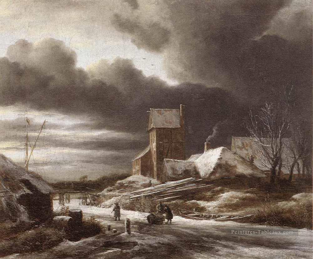 Paysage d’hiver Jacob Isaakszoon van Ruisdael Peintures à l'huile